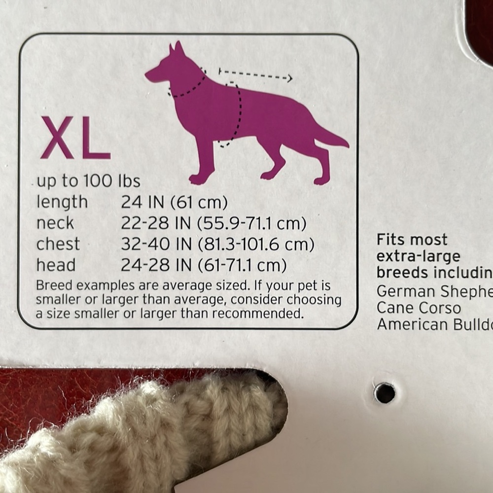 ✨Host Pick! Boots & Barkley cabled dog sweater XL NWT - Picture 9 of 11